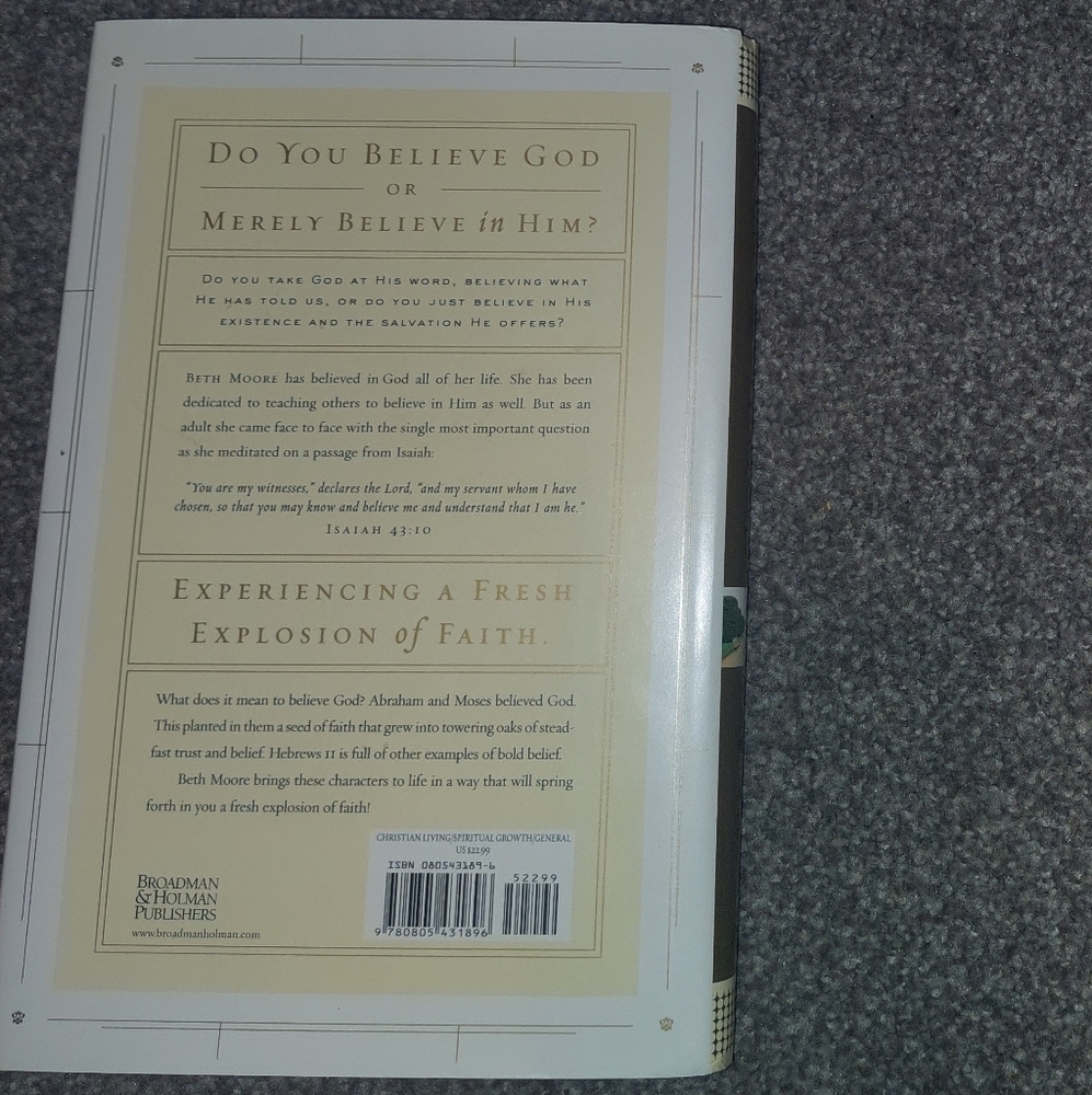'Believing God' book by Beth Moore - Picture 2 of 3